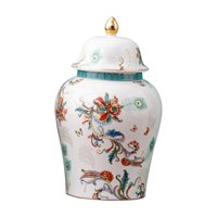 Magideal - Tarro De De Decoración Asiática, Decoración De Mesa, Tienda De 900Ml Para El Hogar, Arreglo Floral, Almacenamiento De Té, Cerámica, Tarro De Estiloc