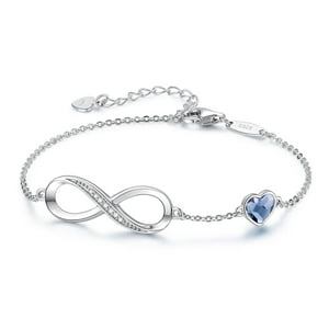 Vanité - Pulsera Infinito Plata Italiana - Azul