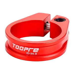 Ioensy - Abrazadera Para Tija De Sillín De Bicicleta Ligera Ciclismo Mtb Bicicleta De Aluminio 34.9 Mm Rojo
