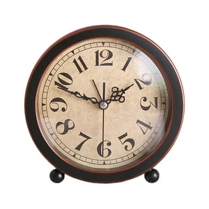 Bothyi - Silencioso, Sin Tictac, Estante Para Dormitorio En Casa, Reloj Despertador Analógico De Tipo Retro Vintage