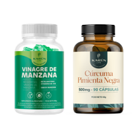 Karün Life - Pack Detox Verano Vinagre De Manzana 60 Gomitas + Cúrcuma 90 Cap Karun Life