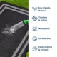 thumbnail image 4 of Alfombra Garvee impermeable de 152 cm plegable para exteriores negro/blanco, 4 of 9