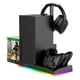 thumbnail image 4 of Base de enfriamiento para el host del juego, cargador con doble asa y luz indicadora, soporte para auriculares, escurridor de platos, 4 of 5