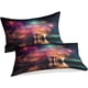 thumbnail image 3 of Juego de ropa de cama de 3 piezas con funda nórdica estampada de fuegos artificiales, funda nórdica colorida de microfibra suave con fundas de almohada y cierre de cremallera., 3 of 3