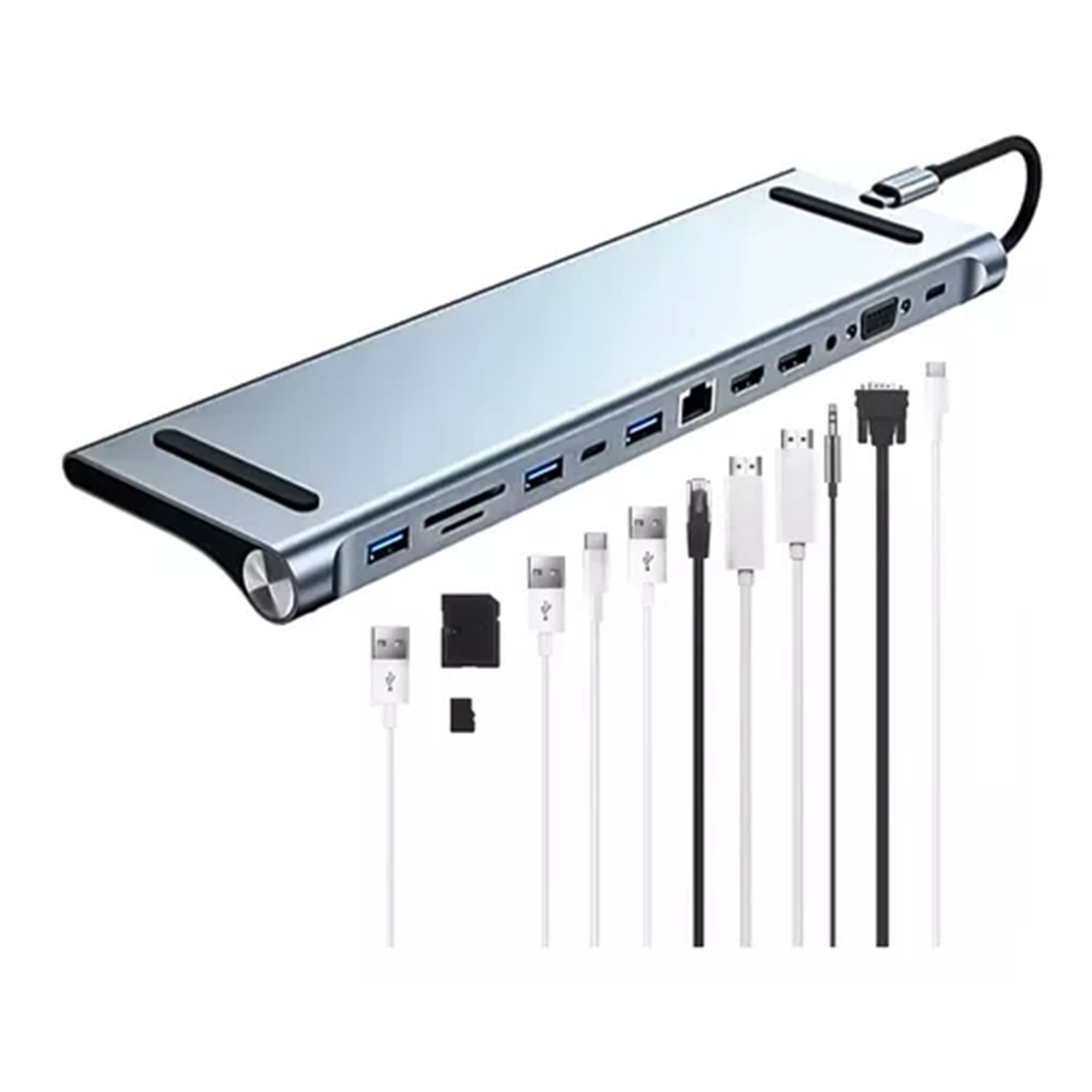 Genérico - Hub Usb Tipo C 12 En 1 Docking Station Notebook Multipuerto