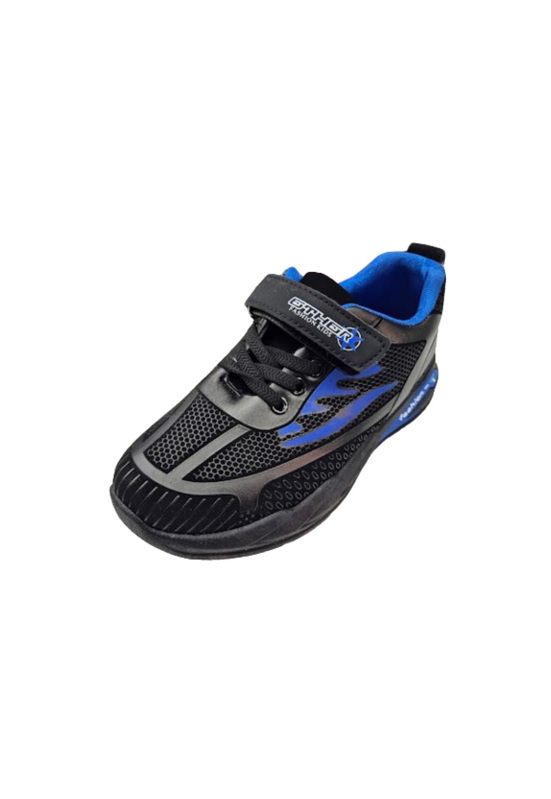 Vinnys Outlet - Zapatilla Deportiva Niño Negro Azul