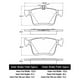 thumbnail image 2 of Pastillas Freno para auto Volkswagen Golf GTI 2012-2019 Trasero, 2 of 4