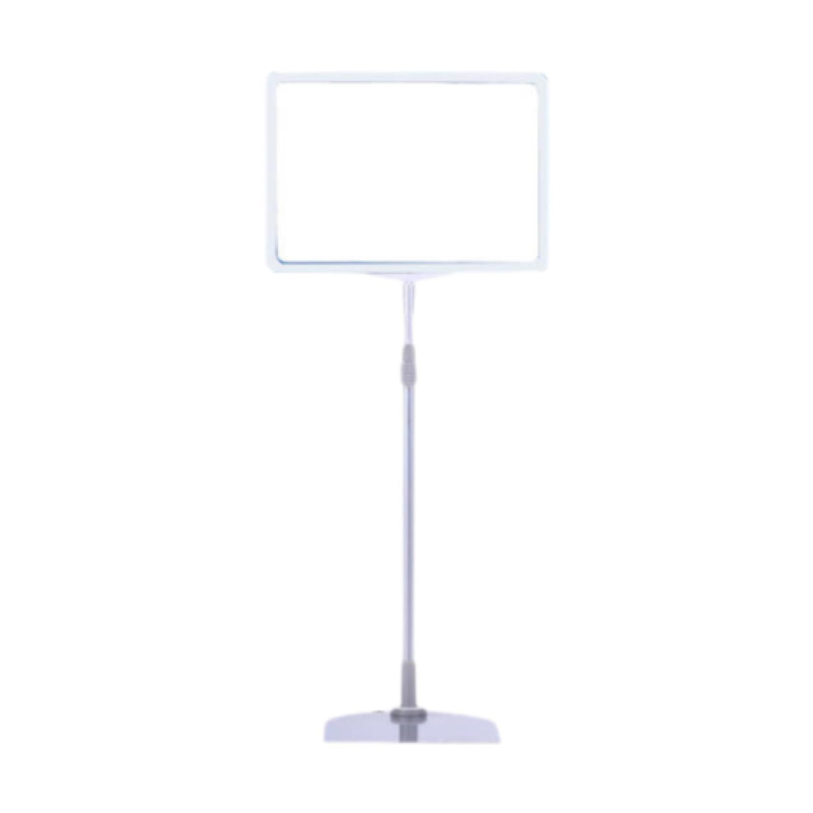 Ioensy - Soporte De Letrero Ajustable Soporte De Piso Para Letrero Publicitario Versátil Soporte De Letrero Publicitario Blanco