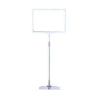 Ioensy - Soporte De Letrero Ajustable Soporte De Piso Para Letrero Publicitario Versátil Soporte De Letrero Publicitario Blanco