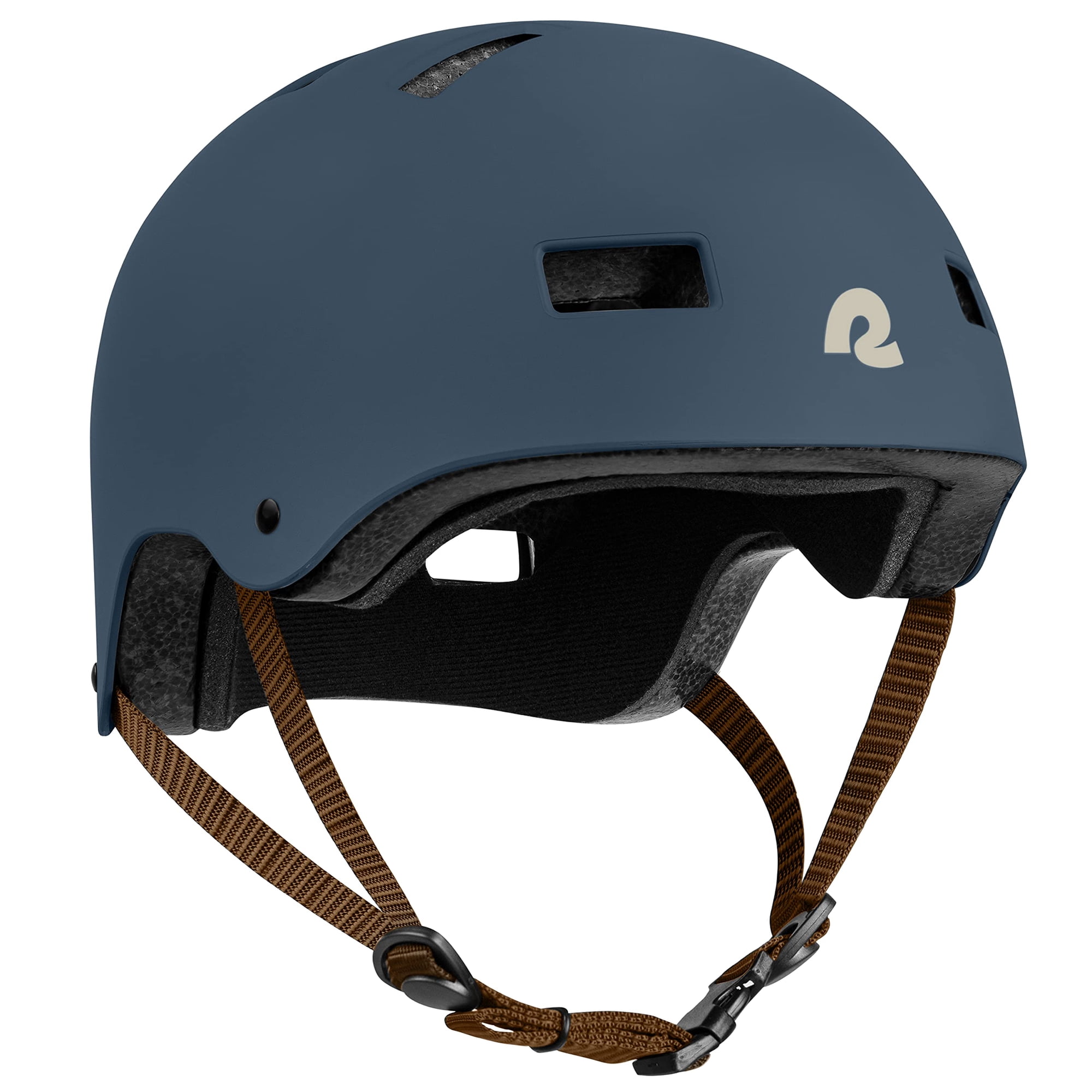 Casco Retrospec Dakota Para Adultos, Bicicleta Y Patines, Color Azul Marino