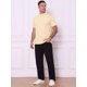 thumbnail image 2 of INSPIRE CHIC Camiseta de Hombre Cuello Mock Manga Corta Sólida Ligera de Algodón Casual Talla M Beige, 2 of 5