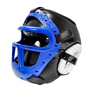 Magideal - Casco De Boxeo, Accesorios Versátiles Para Hombres Y Mujeres, Casco De Mma, Kickboxing, Karate, Lucha, Sparring Máscara Azul M