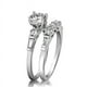 thumbnail image 2 of 2 pcs Elegant Halo Ring for Women - Shiny Couples Ring with Round Cut Zircon - Perfect for Wedding and Engagement - Stylish Finger Jewelry Decor, 2 of 5