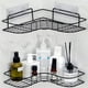 thumbnail image 2 of 1pc Wall Mounted Bathroom Shelf, Shower Caddy Rack, No Punching Triangle Storage Rack For Bathroom Kitchen, Bathroom Accessories, 2 of 5