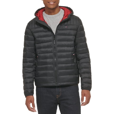Chaqueta Tommy Hilfiger Resistente Al Agua Ultra Loft Negra Para Hombre