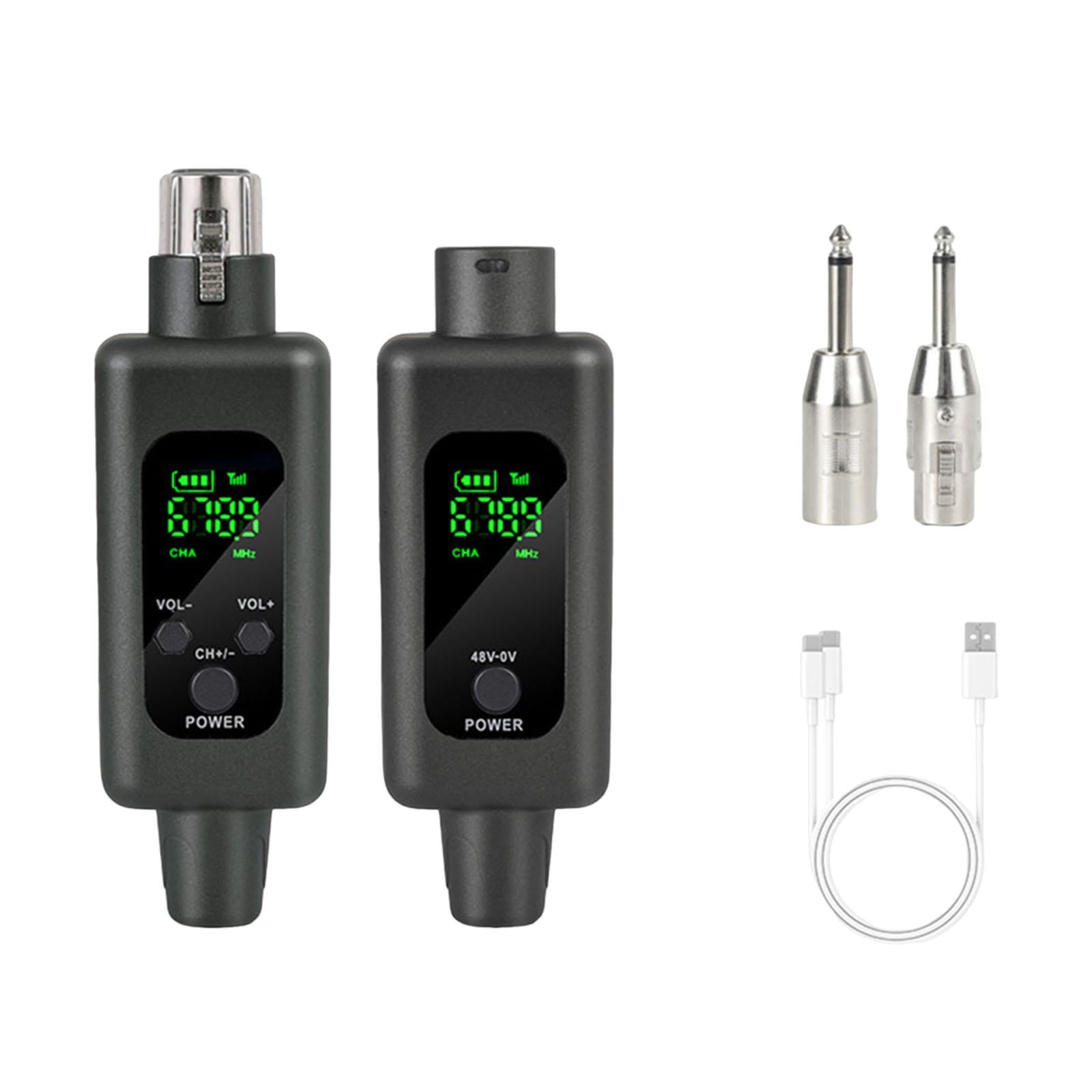 Bothyi - Conjunto Convertidor De Micrófono Xlr Para Músicos De Estudio De Grabación En Vivo, 1 Por 1, Color Negro