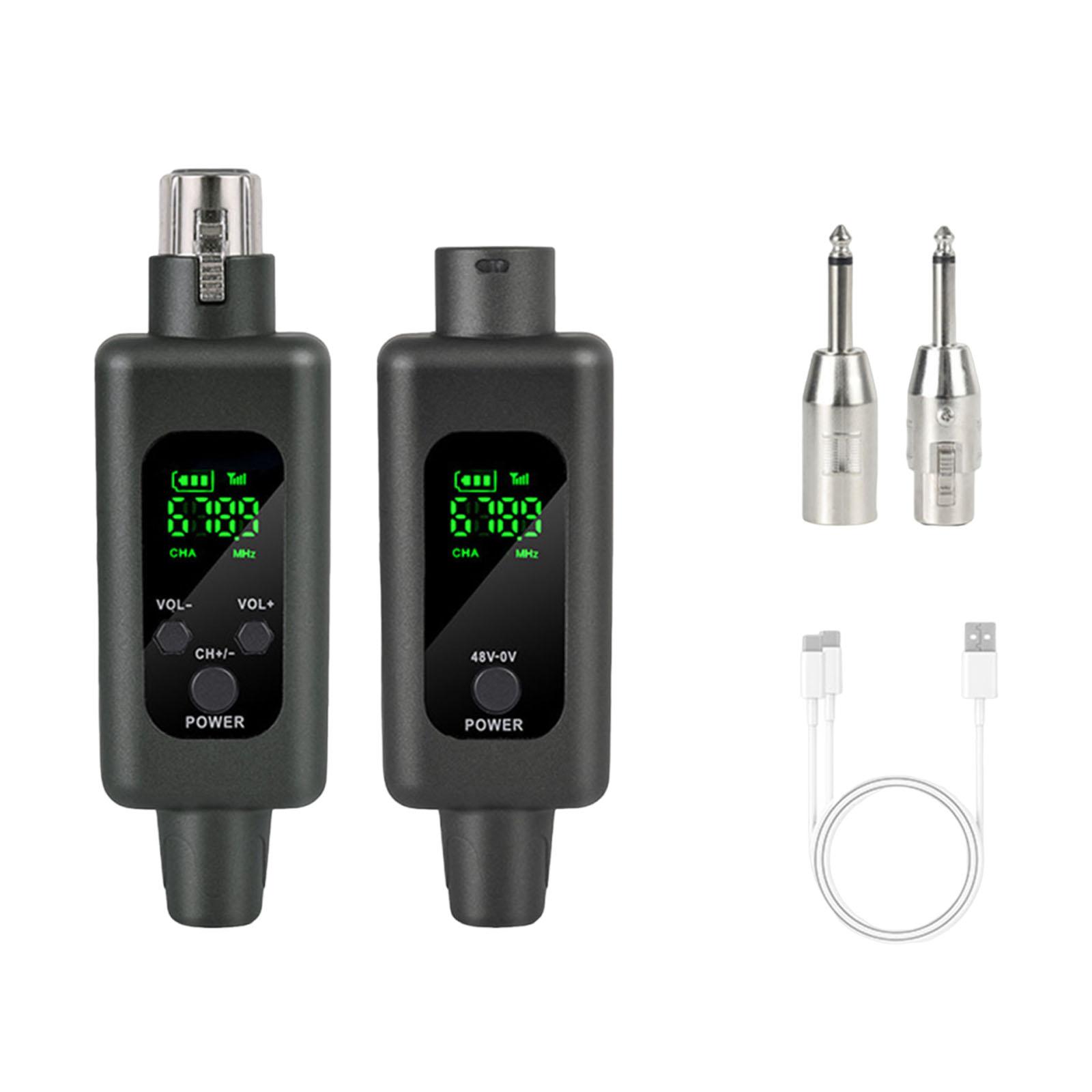 Bothyi - Conjunto Convertidor De Micrófono Xlr Para Músicos De Estudio De Grabación En Vivo, 1 Por 1, Color Negro