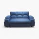 thumbnail image 2 of Sofa Cama funcional 2 PZ Lino +2 POUF Azul, 2 of 7
