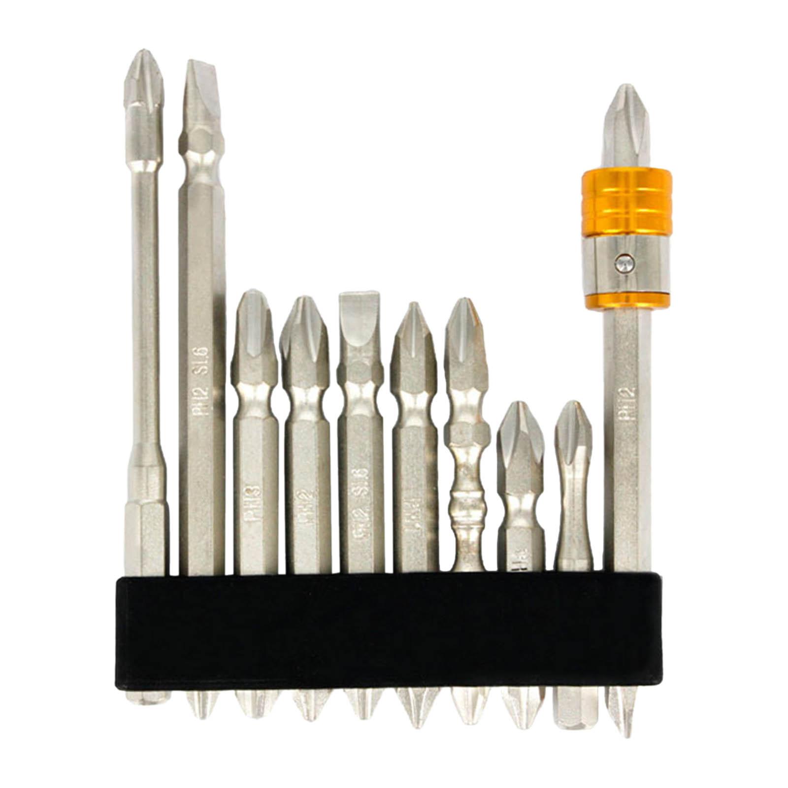 Ioensy - Destornillador Eléctrico Bits Herramientas De Mano Extractor De Tornillo Antideslizante 11 Piezas