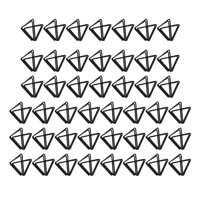 Bothyi - 45 Piezas Porta Tarjetas De Mesa Porta Números De Mesa Para Fiesta De Aniversario Negro