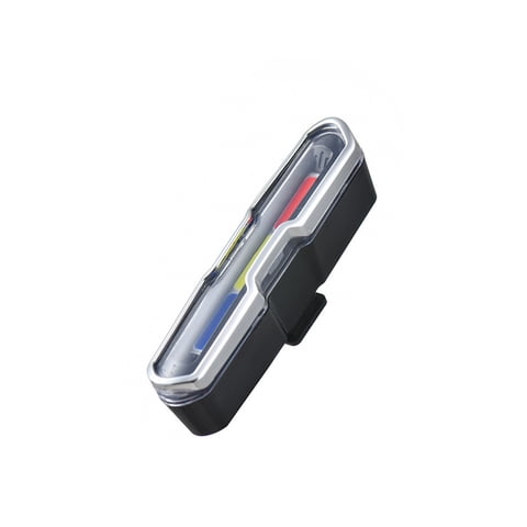 Xusx111 - Luz Trasera Recargable Usb, Luz Trasera De Advertencia De Bicicleta De Ciclismo De Noche Led Para La Seguridad De La Bicicleta (Rojo Y Azul Y Blanco)