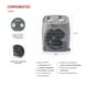 thumbnail image 3 of Termoventilador TH-FH28 2000 W Gris, 3 of 7