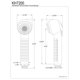 thumbnail image 2 of Rociador para grifo de cocina Kingston Brass Gourmetier KH7200 blanco, 2 of 2