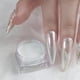 thumbnail image 1 of Aurora Holographic Nail Polish Pigment - Pearl White Rubbing On Glitter Dust Chrome for Stunning Nail Art Decoration, 1 of 2