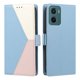 thumbnail image 4 of Funda Cartera Tricolor para Motorola Moto G05 con Soporte, Azul Claro, 4 of 6