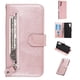 thumbnail image 1 of Funda con Cremallera para Samsung Galaxy Note 10, Carcasa Cartera de Cuero PU con Soporte y Tarjetero, 1 of 5
