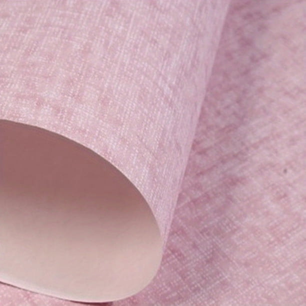 1 Roll Non-Self-Adhesive Wallpaper, Simple Plain Linen Non-Woven Wallpaper, For Living Room, Bedroom, TV Background Wall, Hotel, Engineering