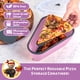 thumbnail image 2 of Recipiente de almacenamiento para pizza, paquete de pizza con 5 bandejas para servir, color rosa, 2 of 9