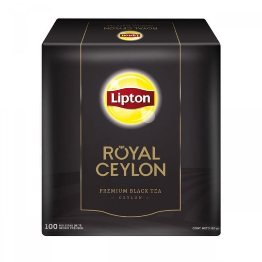 Té Negro Royal Ceylon Caja 100 Un Lipton