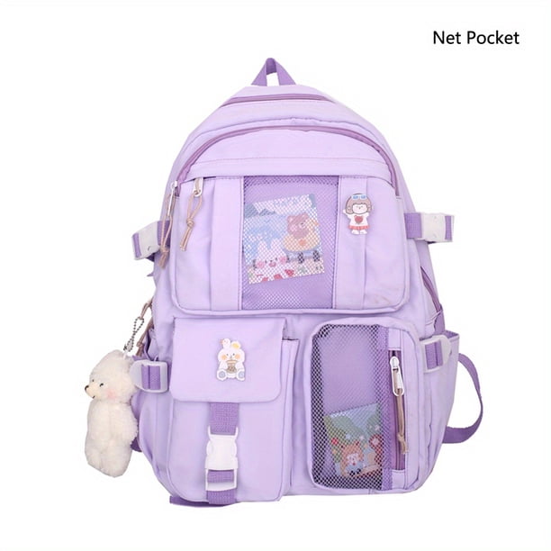 Women's Travel Backpack Women's Multi-Pocket Waterproof College School Bag Transparent Bag Large Capacity Laptop Backpack Reinforcement