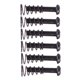 thumbnail image 3 of 6 piezas guitarra eléctrica bajo puente sillines tornillos + resortes negro, 3 of 3