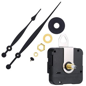 Magideal - Mecanismos De Movimiento De Reloj De Pared Diy De Cuarzo, Reemplazo De Piezas De Reparación Alimentadas Por Con Manecillas De Pala De 260 Mm/1 Eje De 20 Mm