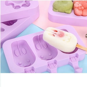 Genérico - Moldes De Silicona Para Helados Molde Paletas Helado Conejo