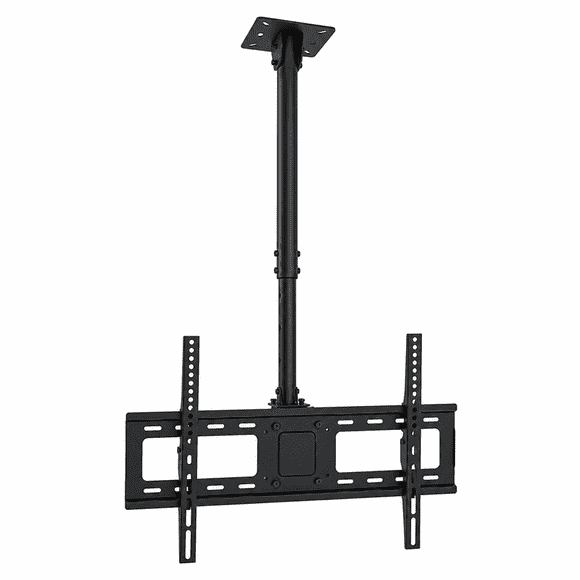 Soporte TV Techo Ajustable 40 a 75 Pulgadas Giratorio Acero Negro