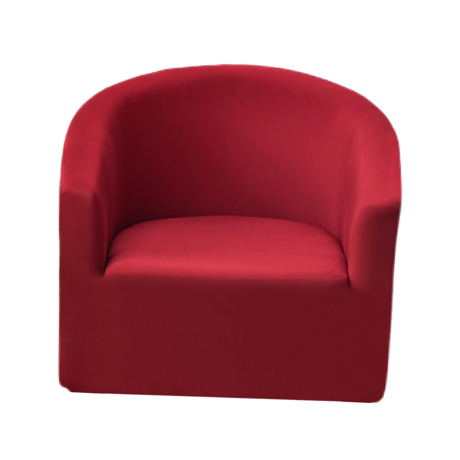 Bothyi - Fundas De Sofá De Color Sólido Lavables Con Brazos Y Asiento Para El Dormitorio Del Hogar Rojo Vino