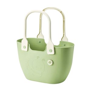 Bothyi - Cesta Organizadora De Ducha Portátil, Ligera, Para Despensa, Dormitorio Al Aire Libre, Color Verde