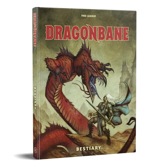 Libro complementario de RPG Free League Dragonbane Bestiary en tapa dura