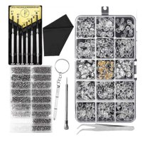 Ioensy - Juego De Reparación De Gafas, Almohadillas Para La Nariz, Repuestos Duraderos, Microtornillos