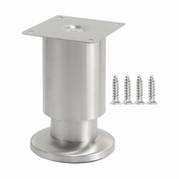 Magideal - Pata De Apoyo Para Cama, Pata De Mueble De Acero Inoxidable, Pata De Gabinete Resistente Y Resistente, Altura Ajustable Para Mesa De Café, Sofá, Silla 100Mm