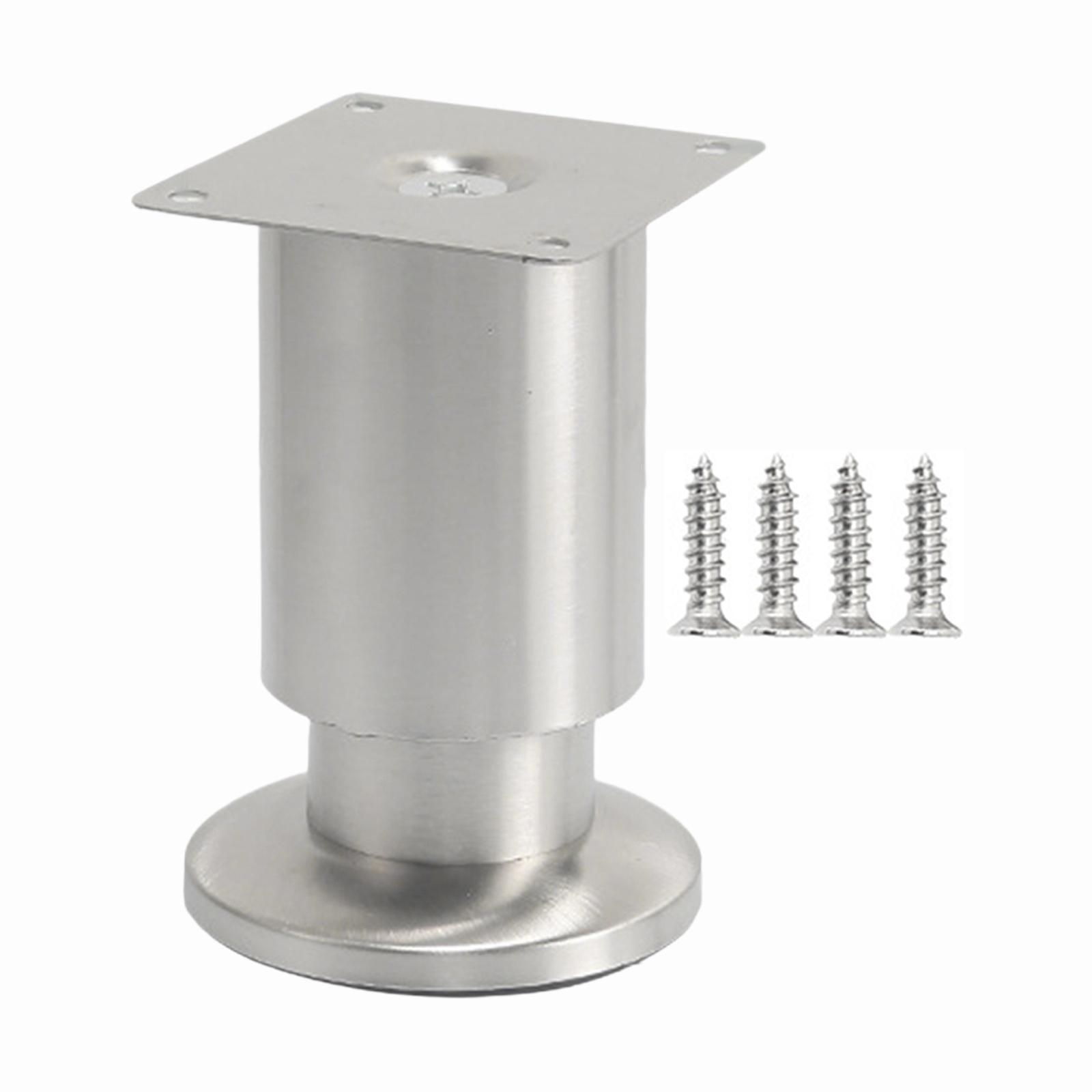 Magideal - Pata De Apoyo Para Cama, Pata De Mueble De Acero Inoxidable, Pata De Gabinete Resistente Y Resistente, Altura Ajustable Para Mesa De Café, Sofá, Silla 100mm