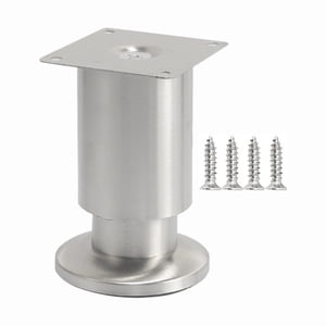 Magideal - Pata De Apoyo Para Cama, Pata De Mueble De Acero Inoxidable, Pata De Gabinete Resistente Y Resistente, Altura Ajustable Para Mesa De Café, Sofá, Silla 100Mm