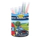 thumbnail image 1 of Súper Rescate de Bomberos-theme Cylinder Pen Holder Pencil Organizer with Flannel Lining PVC Leather Material Cardboard Base for study work 10*8CM, 1 of 6