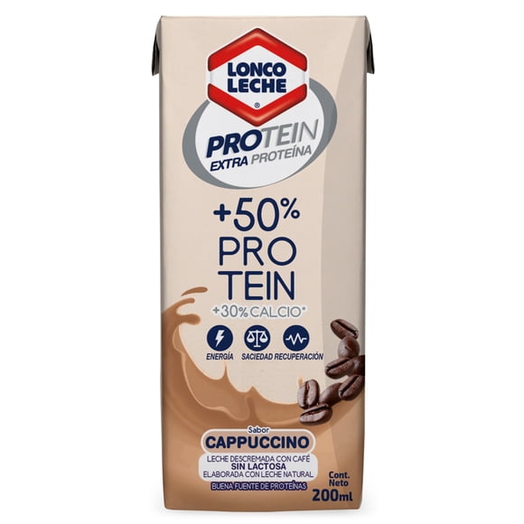 Leche Protein Milk Sin Lactosa Cappuccino, 200 ml