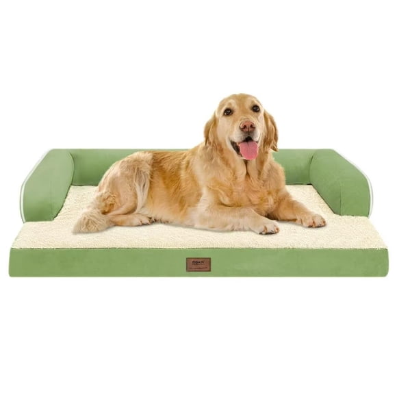 Cama grande para perros MEKIY, espuma viscoelástica ortopédica, 107 x 76 x 20 cm