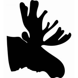Rienda Libre Graphics - Decomural Moose Head Forest Animals Ws-32798