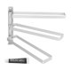 thumbnail image 1 of Uxcell Soporte para Toallas de Mano Giratorio de Aleación de Aluminio Plateado Montado en la Pared, 1 of 6